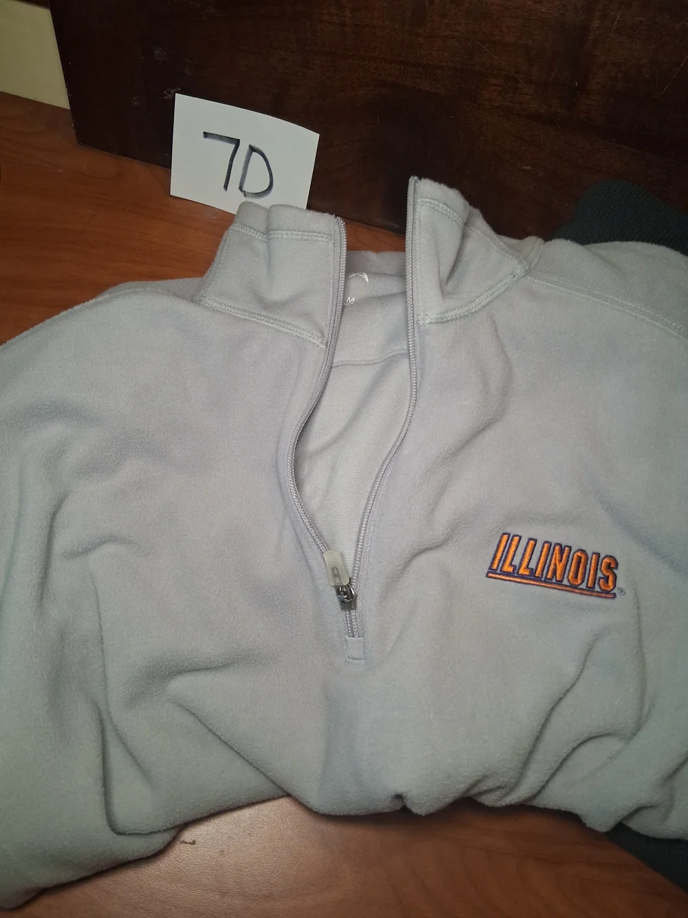 University of Illinois Men's Quarter-Zip Illini Size Medium